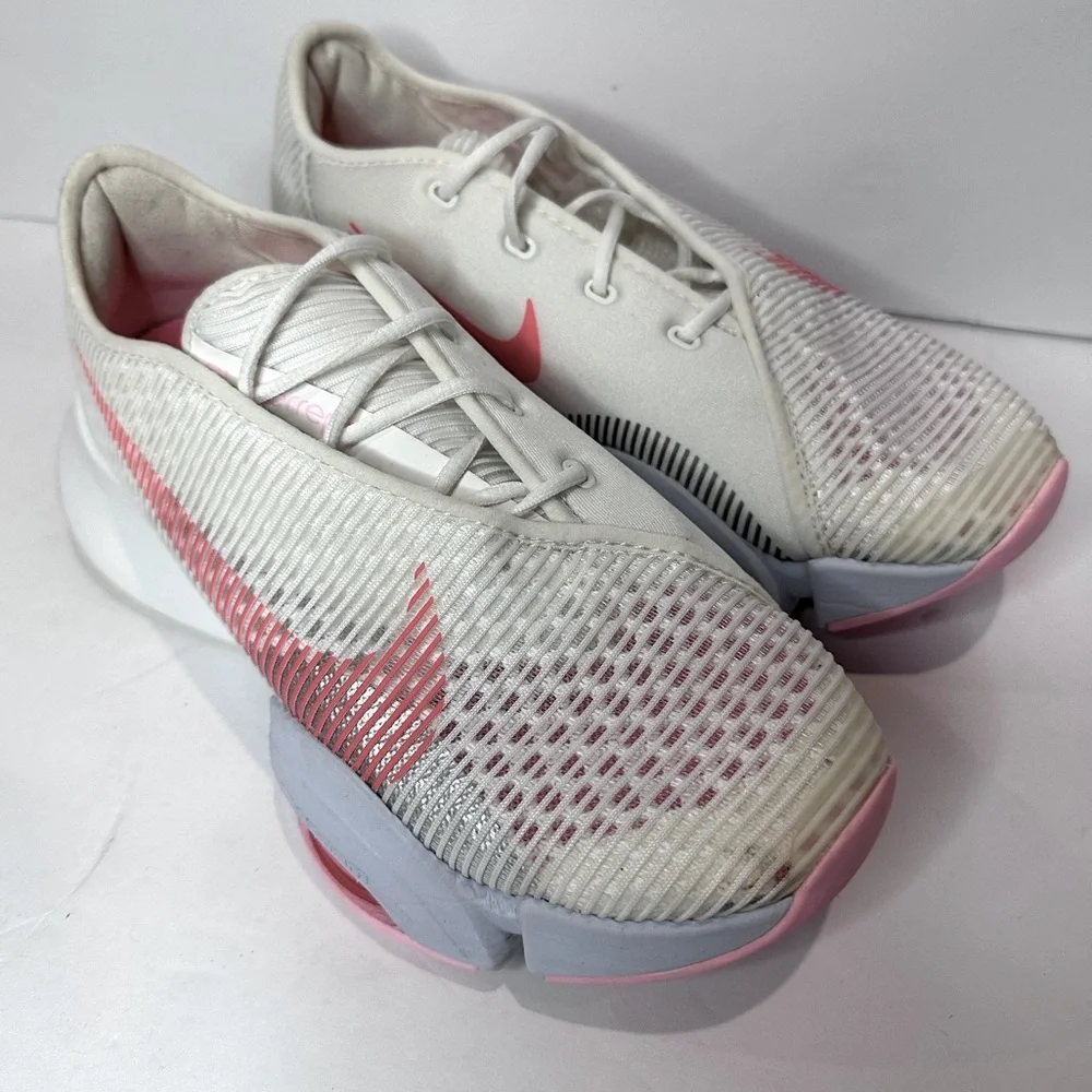 Nike Women's White and Pink SuperRep Shoes